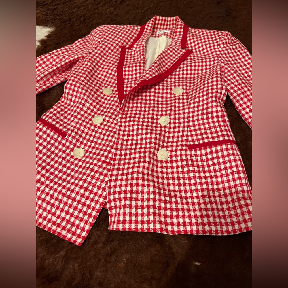 Ann Taylor Vintage gingham Coat